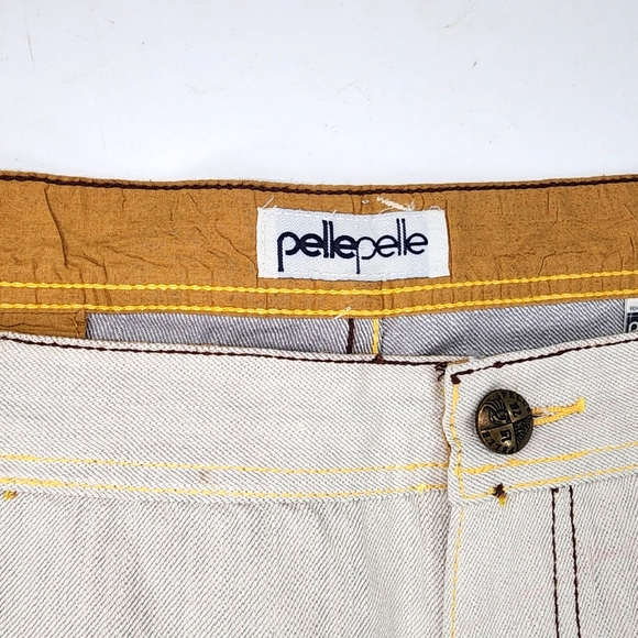 Pelle Pelle Jean Shorts. Size 52. - Picture 10 of 10